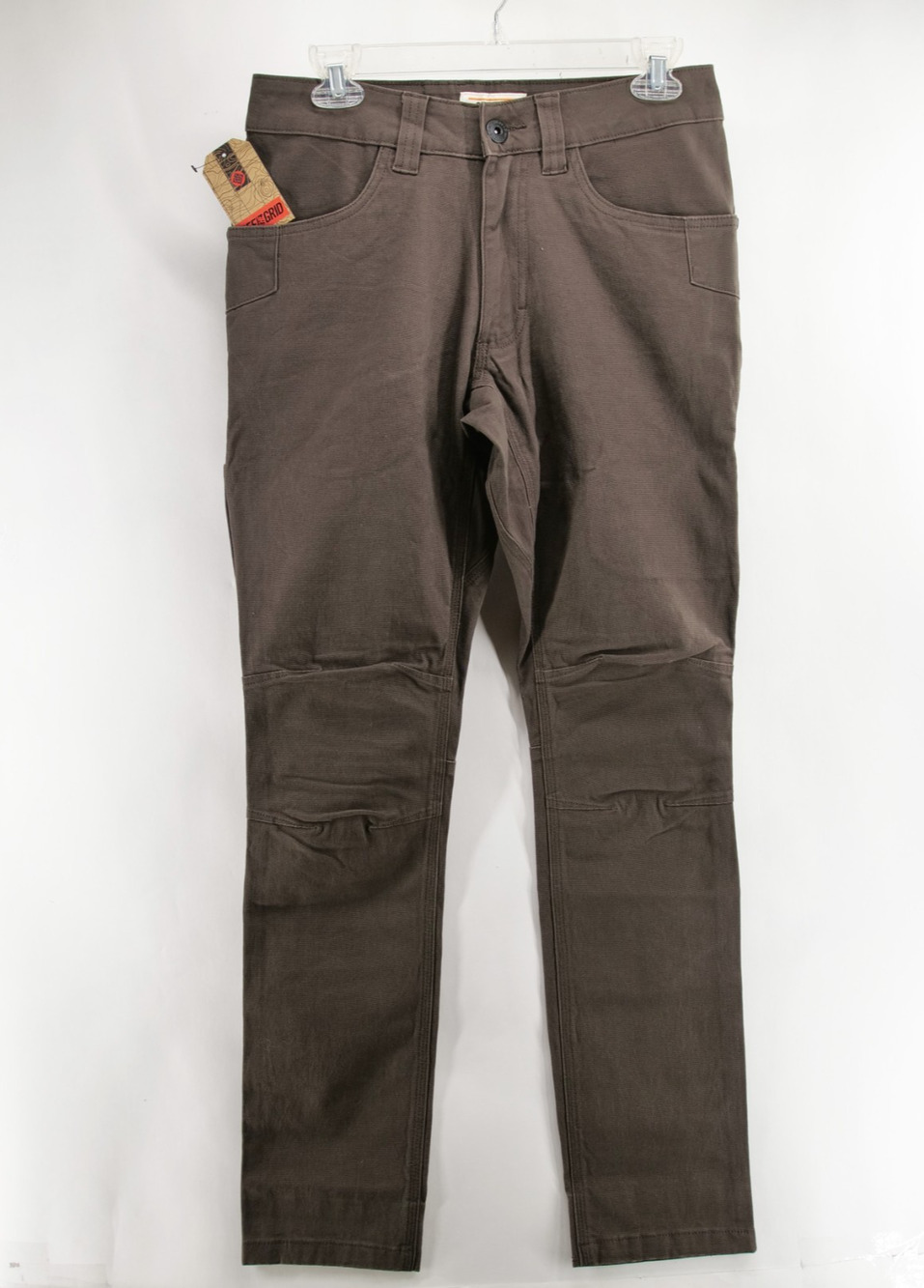 Off The Grid Trailblazer NWT Pants Mens 28x32 Dark Brown Taper Fit Cargo Utility